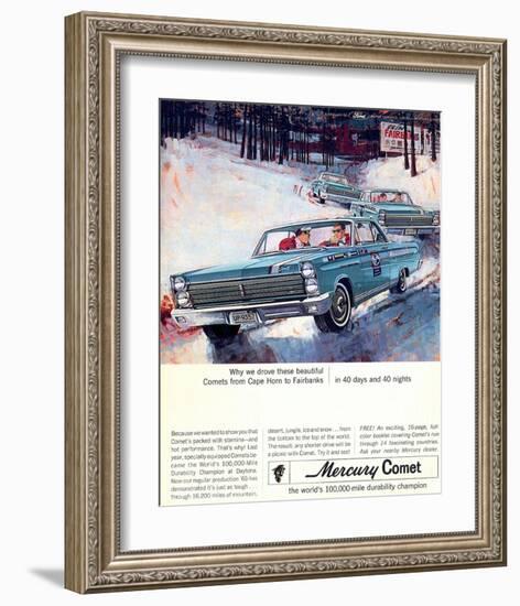 1965 Mercury Comets Fairbanks-null-Framed Art Print