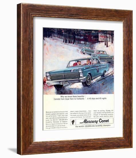 1965 Mercury Comets Fairbanks-null-Framed Art Print