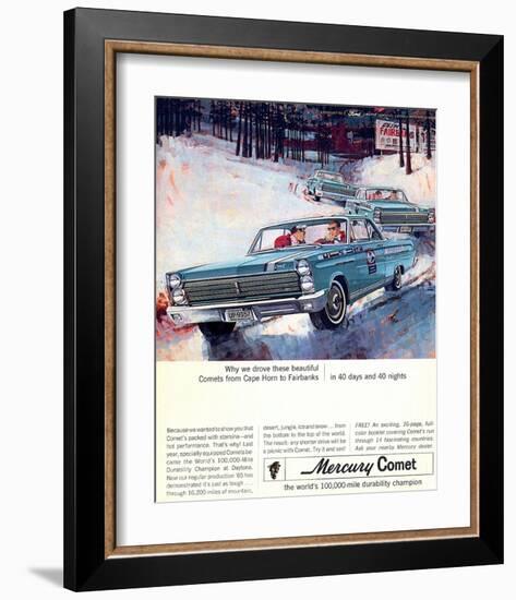 1965 Mercury Comets Fairbanks-null-Framed Art Print