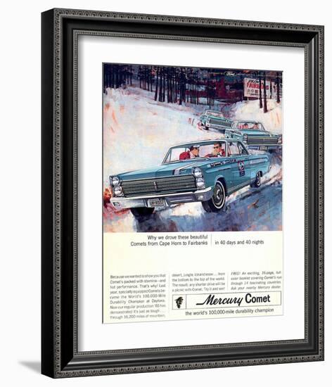 1965 Mercury Comets Fairbanks-null-Framed Art Print