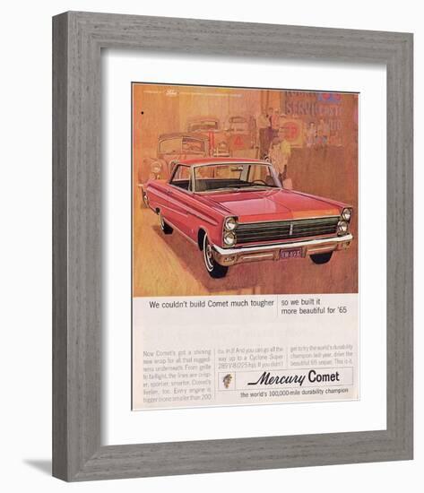 1965 Mercury More Beautiful-null-Framed Art Print