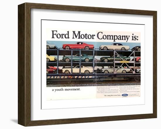 1965 Mustang-A Youth Movement-null-Framed Art Print