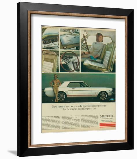 1965 Mustang-Luxury Interiors-null-Framed Art Print