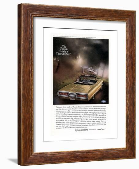 1965 Thunderbird Convertible-null-Framed Art Print