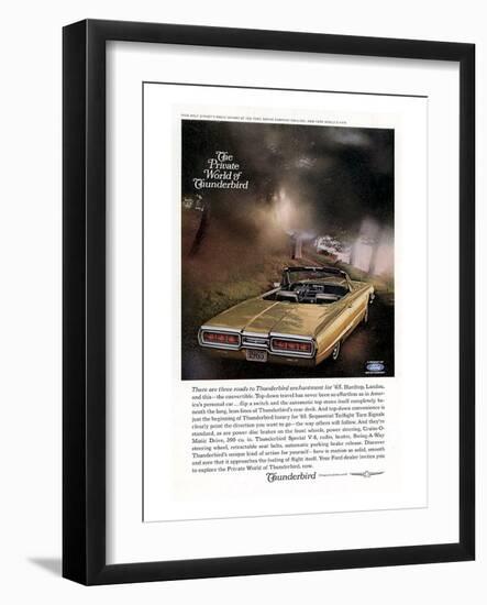 1965 Thunderbird Convertible-null-Framed Art Print