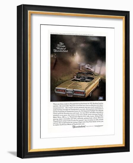 1965 Thunderbird Convertible-null-Framed Art Print