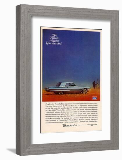 1965 Thunderbird Luxury Travel-null-Framed Art Print