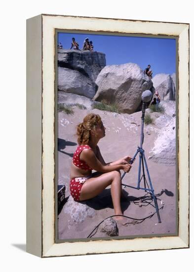 1965: Working on Set of Mosfilm Movie 'Doctor Dolittle', Russia-Dmitri Kessel-Framed Premier Image Canvas