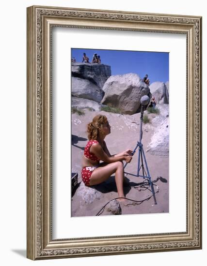 1965: Working on Set of Mosfilm Movie 'Doctor Dolittle', Russia-Dmitri Kessel-Framed Photographic Print