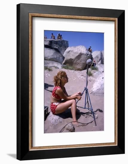 1965: Working on Set of Mosfilm Movie 'Doctor Dolittle', Russia-Dmitri Kessel-Framed Photographic Print