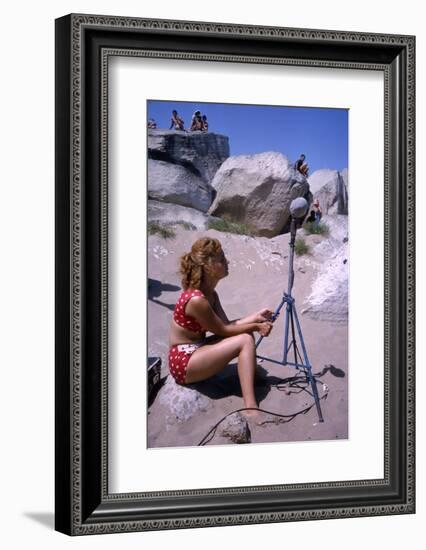 1965: Working on Set of Mosfilm Movie 'Doctor Dolittle', Russia-Dmitri Kessel-Framed Photographic Print