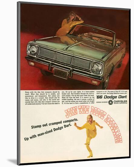 1966 Dodge Dart - Rebellion-null-Mounted Art Print