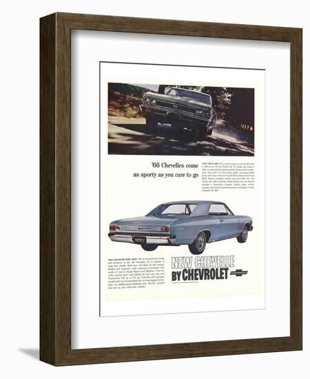 1966 GM Chevrolet Chevelles-null-Framed Art Print