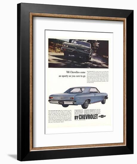 1966 GM Chevrolet Chevelles-null-Framed Art Print