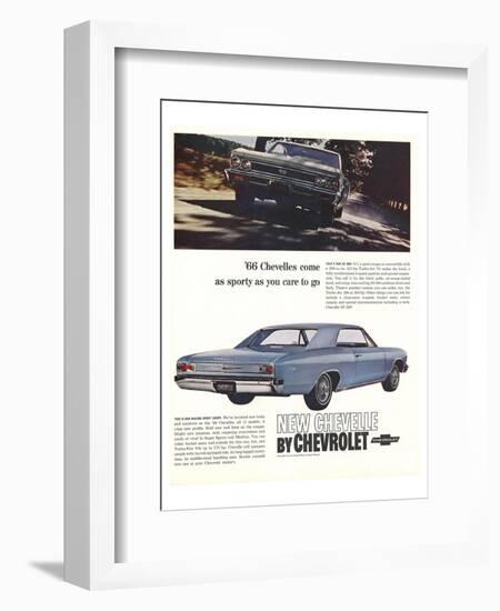 1966 GM Chevrolet Chevelles-null-Framed Art Print