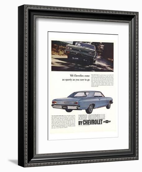 1966 GM Chevrolet Chevelles-null-Framed Art Print