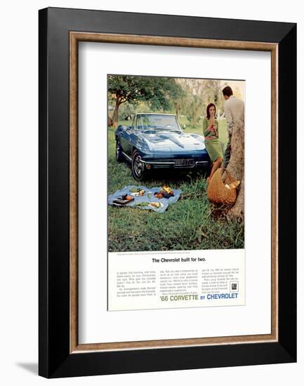 1966 GM Corvette Built for Two-null-Framed Art Print