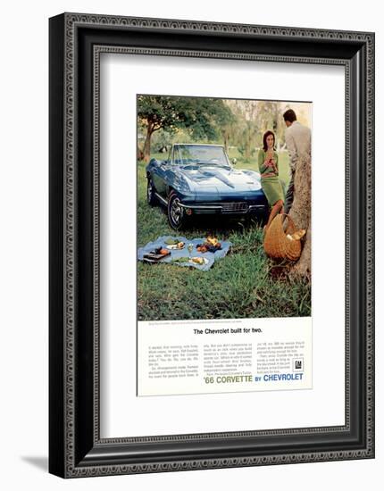 1966 GM Corvette Built for Two-null-Framed Art Print