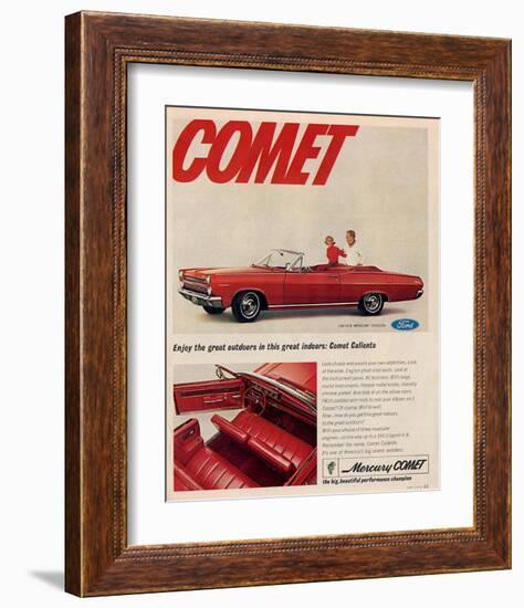 1966 Mercury - Comet Caliente-null-Framed Art Print