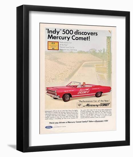 1966 Mercury - Comet Indy 500-null-Framed Art Print