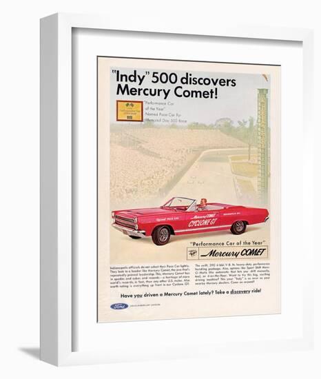 1966 Mercury - Comet Indy 500-null-Framed Art Print