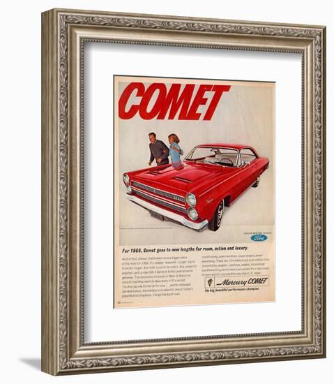 1966 Mercury-Comet New Lengths-null-Framed Art Print