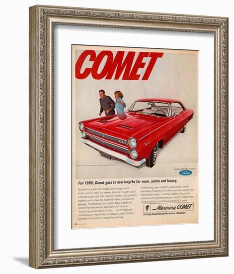 1966 Mercury-Comet New Lengths-null-Framed Art Print