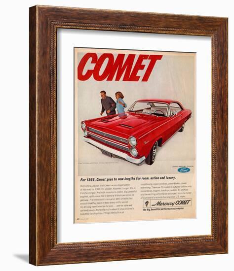 1966 Mercury-Comet New Lengths-null-Framed Art Print