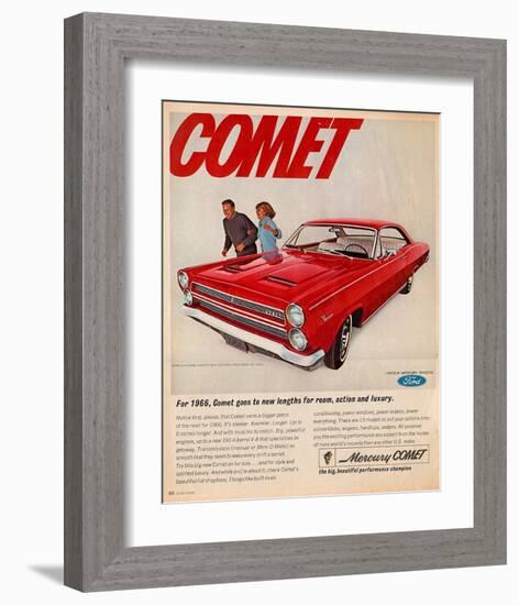 1966 Mercury-Comet New Lengths-null-Framed Art Print