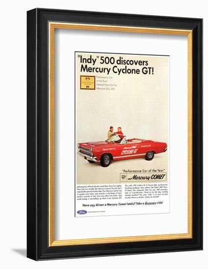 1966 Mercury - Cyclone GT Indy-null-Framed Art Print