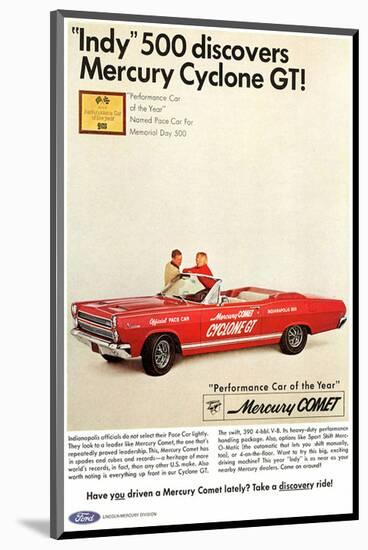 1966 Mercury - Cyclone GT Indy-null-Mounted Art Print
