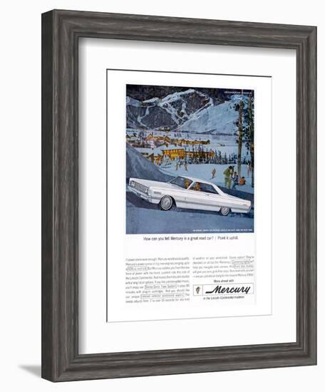 1966 Mercury - Point it Uphill-null-Framed Art Print