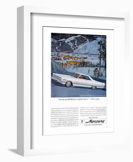 1966 Mercury - Point it Uphill-null-Framed Art Print