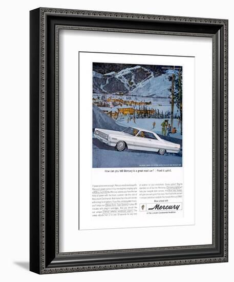 1966 Mercury - Point it Uphill-null-Framed Art Print