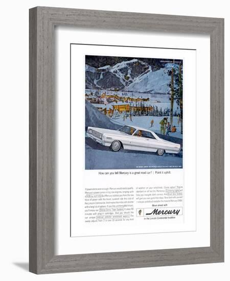 1966 Mercury - Point it Uphill-null-Framed Art Print