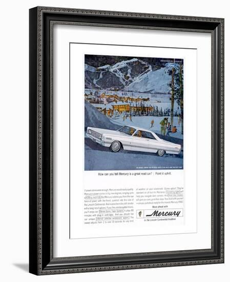 1966 Mercury - Point it Uphill-null-Framed Art Print