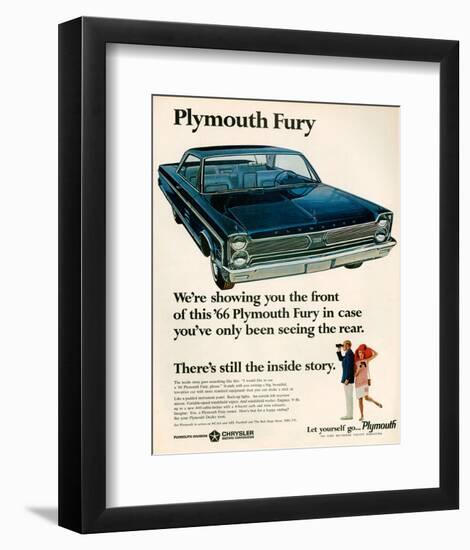 1966 Plymouth Fury-null-Framed Premium Giclee Print