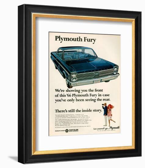 1966 Plymouth Fury-null-Framed Art Print