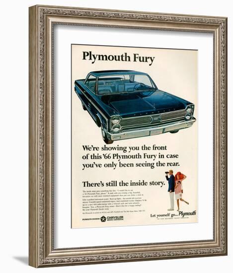 1966 Plymouth Fury-null-Framed Art Print