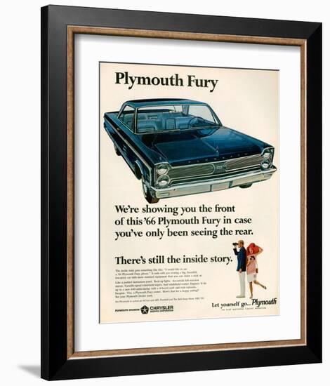 1966 Plymouth Fury-null-Framed Art Print