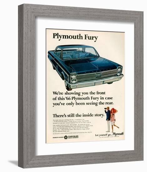 1966 Plymouth Fury-null-Framed Art Print