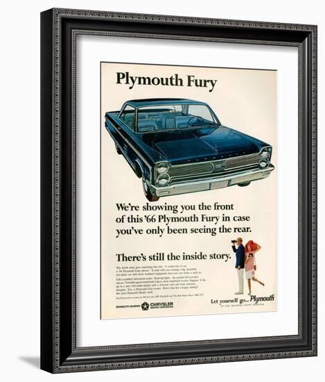 1966 Plymouth Fury-null-Framed Art Print