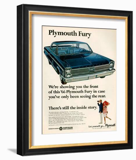 1966 Plymouth Fury-null-Framed Art Print