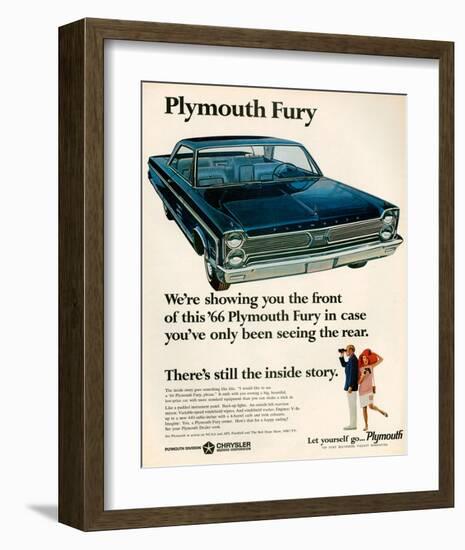 1966 Plymouth Fury-null-Framed Art Print