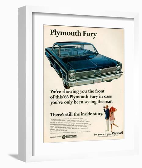 1966 Plymouth Fury-null-Framed Art Print