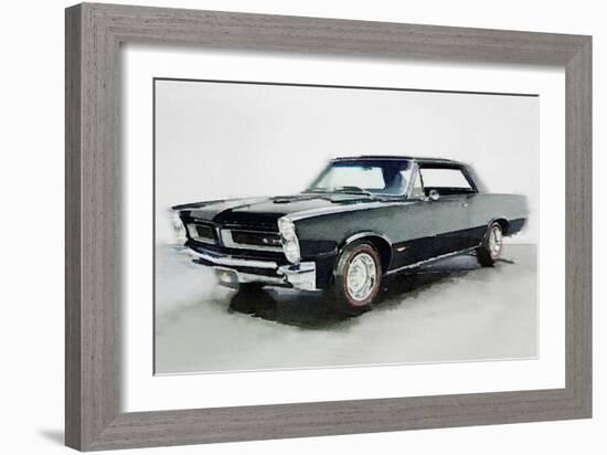 1966 Pontiac GTO Watercolor-NaxArt-Framed Art Print