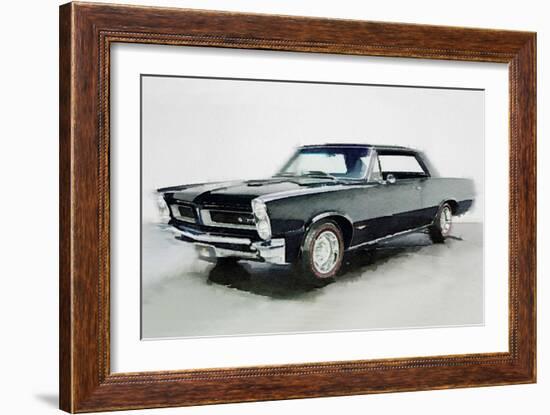 1966 Pontiac GTO Watercolor-NaxArt-Framed Art Print