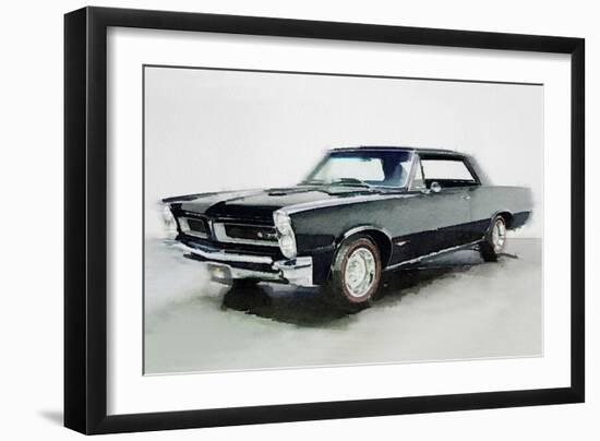 1966 Pontiac GTO Watercolor-NaxArt-Framed Art Print