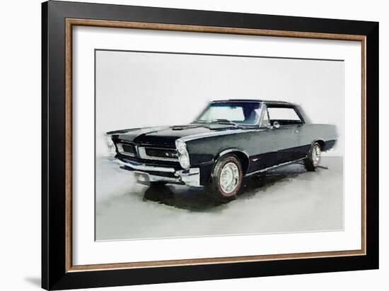 1966 Pontiac GTO Watercolor-NaxArt-Framed Art Print