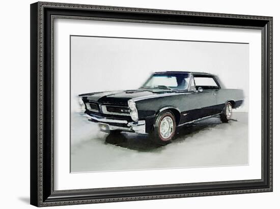 1966 Pontiac GTO Watercolor-NaxArt-Framed Art Print